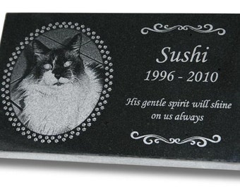 Lápida para mascotas, Lápida para mascotas, Marcador de tumba para mascotas, Lápida para mascotas (Grande de 12" x 7" x 1")