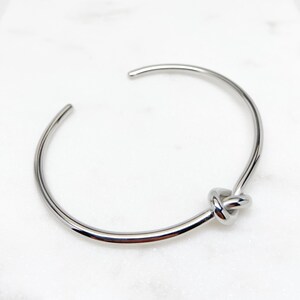 Celine knot top bracelet silver