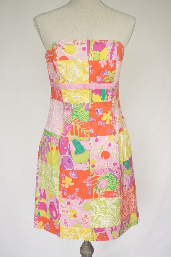 vintage patchwork dress