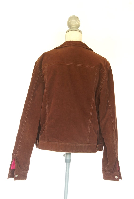 Vintage Lilly Pulitzer Brown Corduroy Jacket, XL … - image 4