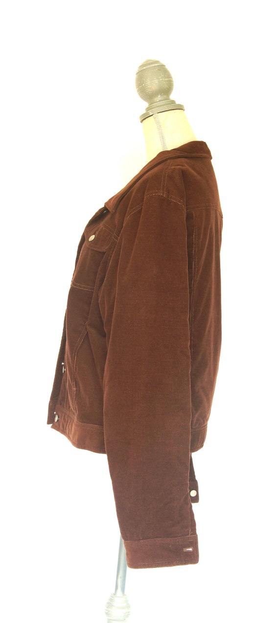 Vintage Lilly Pulitzer Brown Corduroy Jacket, XL … - image 3