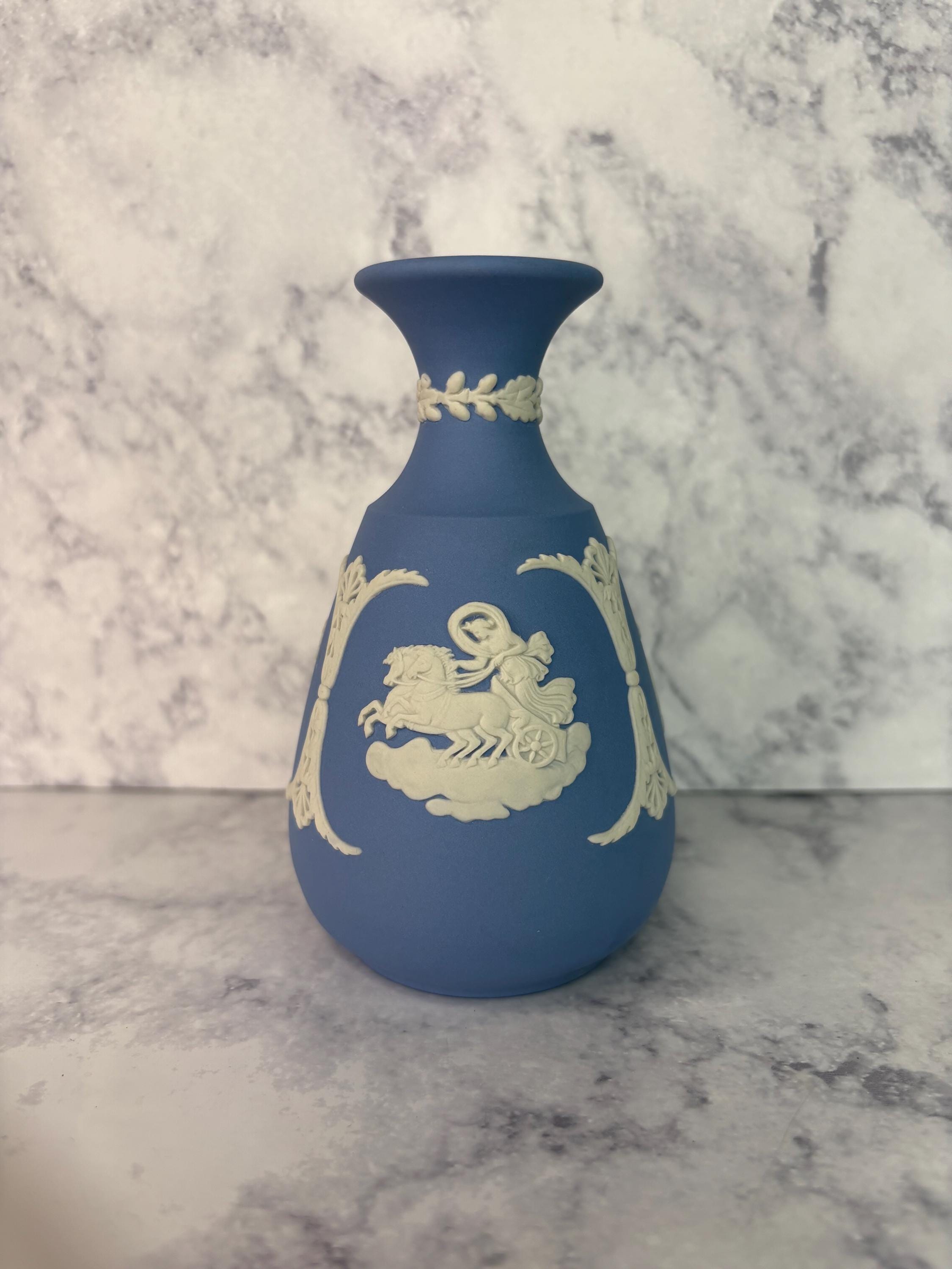Wedgwood Jasperware Blue Vase - Etsy