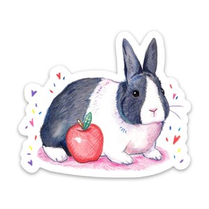 Dutch Rabbit Die Cut Sticker, Die Cut Sticker, Dutch Rabbit - Etsy
