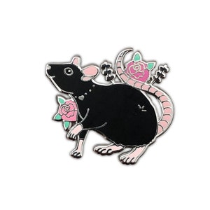 Black Rat Pin, Black Rat, Rat Pin, Email Pin, Pins, Rat Pins, Rat Gift, Rat Gifts, Email Pins, Black Rats, Pet Pins, Pet Pin