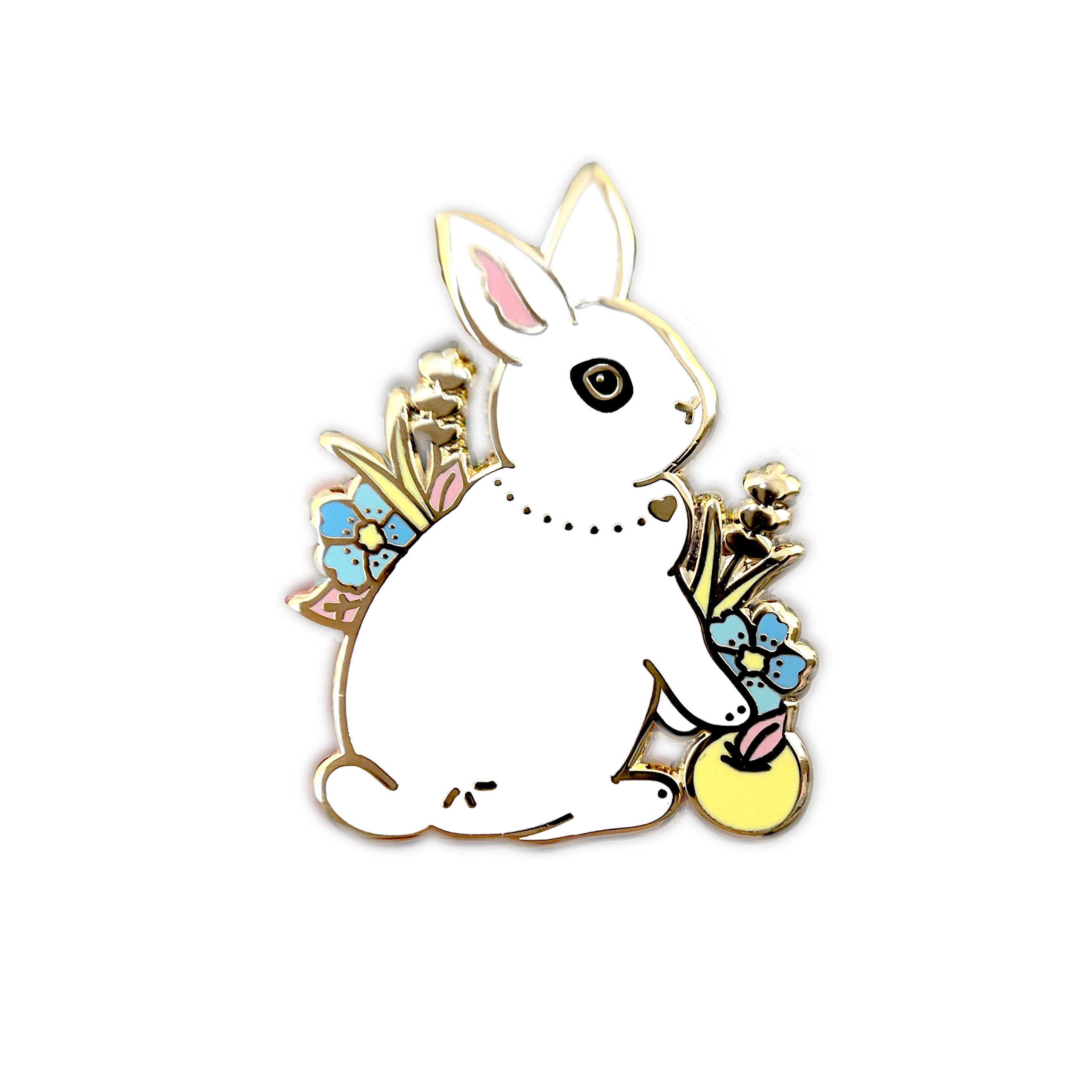 Hotot Rabbit Toy Hotot Rabbit Enamel Pin, Bunny Gift - Etsy