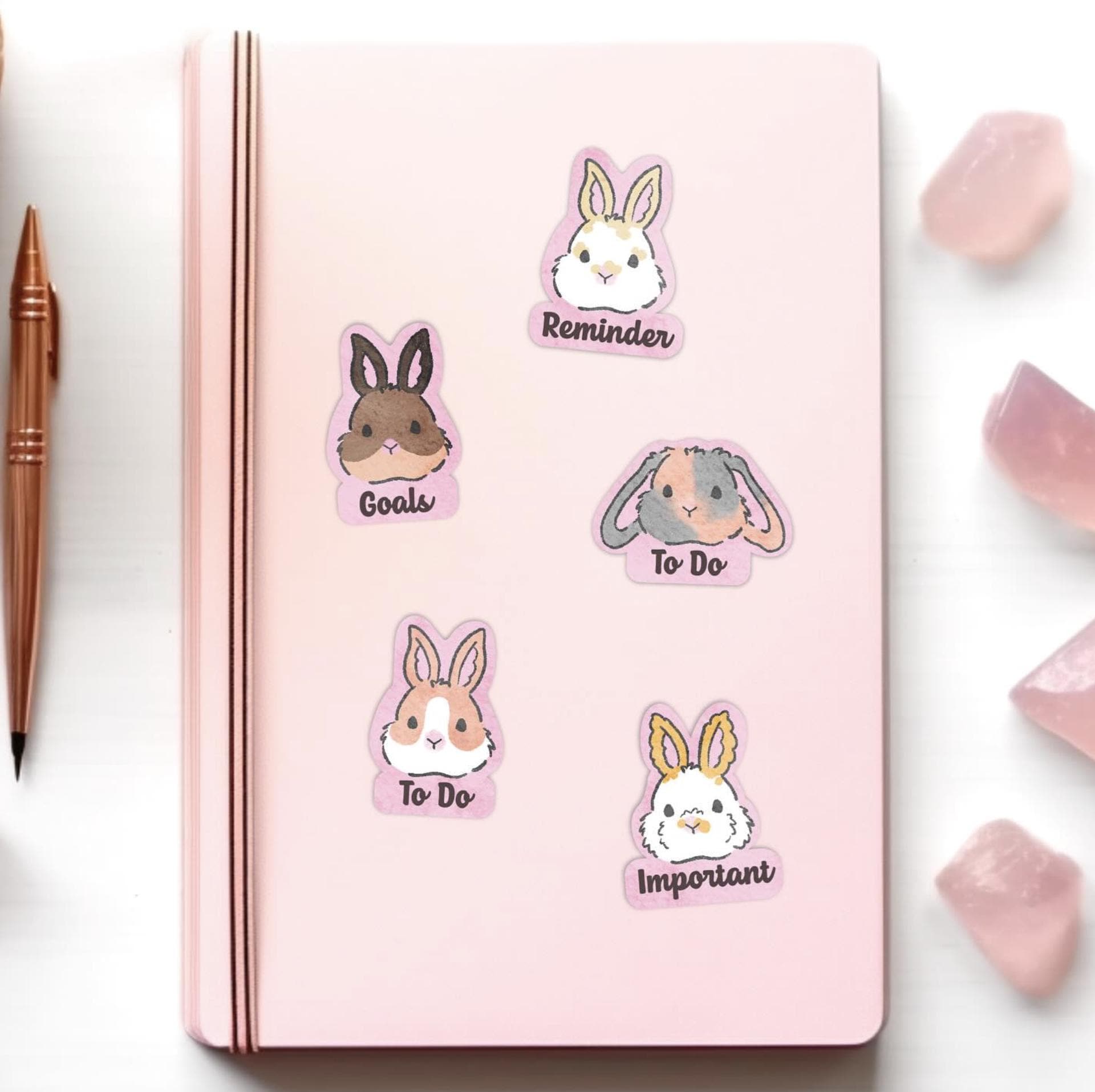 Robby Rabbit Label Sticker For Notebook Rabbit Portrait Sticker Sheet, Pet Stickers, Rabbit Sticker, Sticker ...