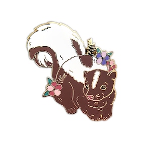 Brown Skunk Fish Enamel Pin, Skunk, Pet Skunk, Skunk Gift, Enamel Pin, Pet Gifts, Skunk Pins, Pets, Enamel Pins