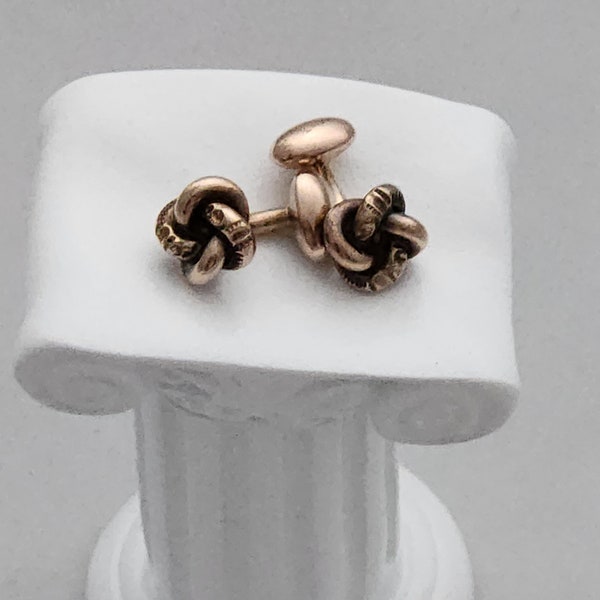 Love Knots Early 1900s Intertwined Serpents Design Vintage Cufflinks