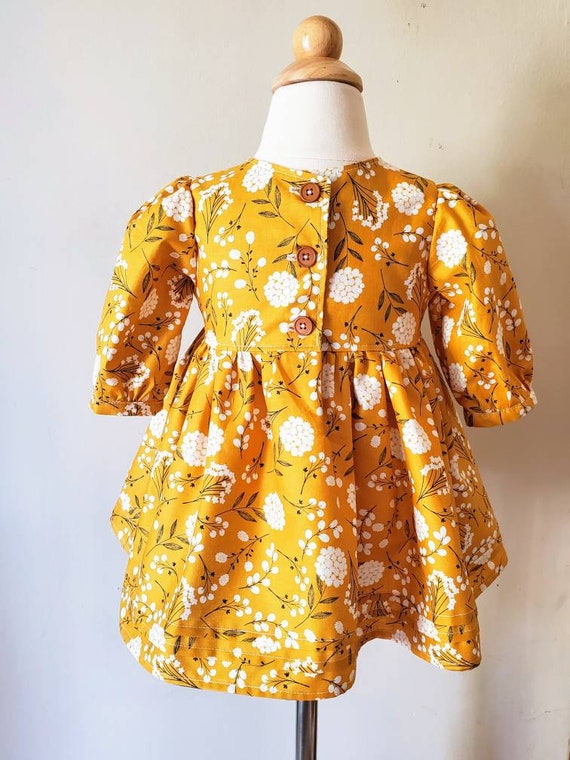 Baby mustard yellow dress online