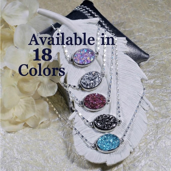 Druzy Necklaces - 18 Colors!