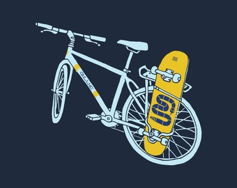 Bike and Board Unisex T-Shirt