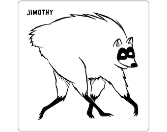 Jimothy Square Sticker