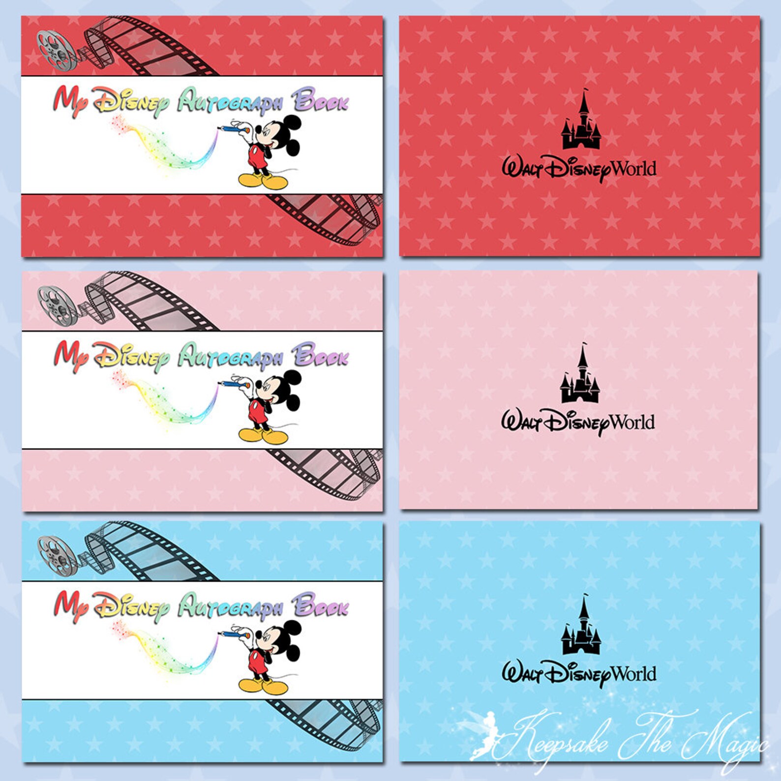Disney Autograph Printable Pages with Quotes Digital Files | Etsy