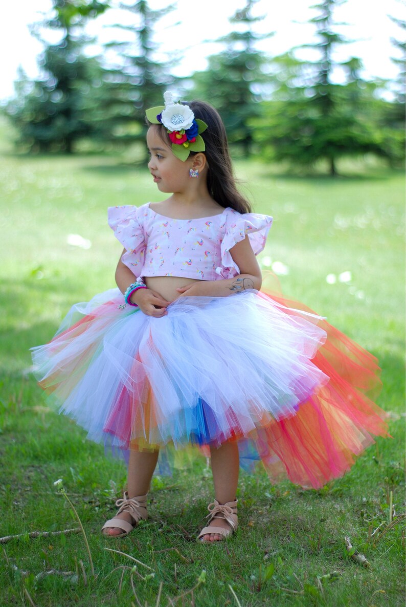 rainbow unicorn tutu
