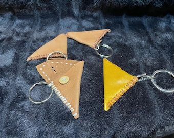 Support de médiator pour guitare/basse en cuir