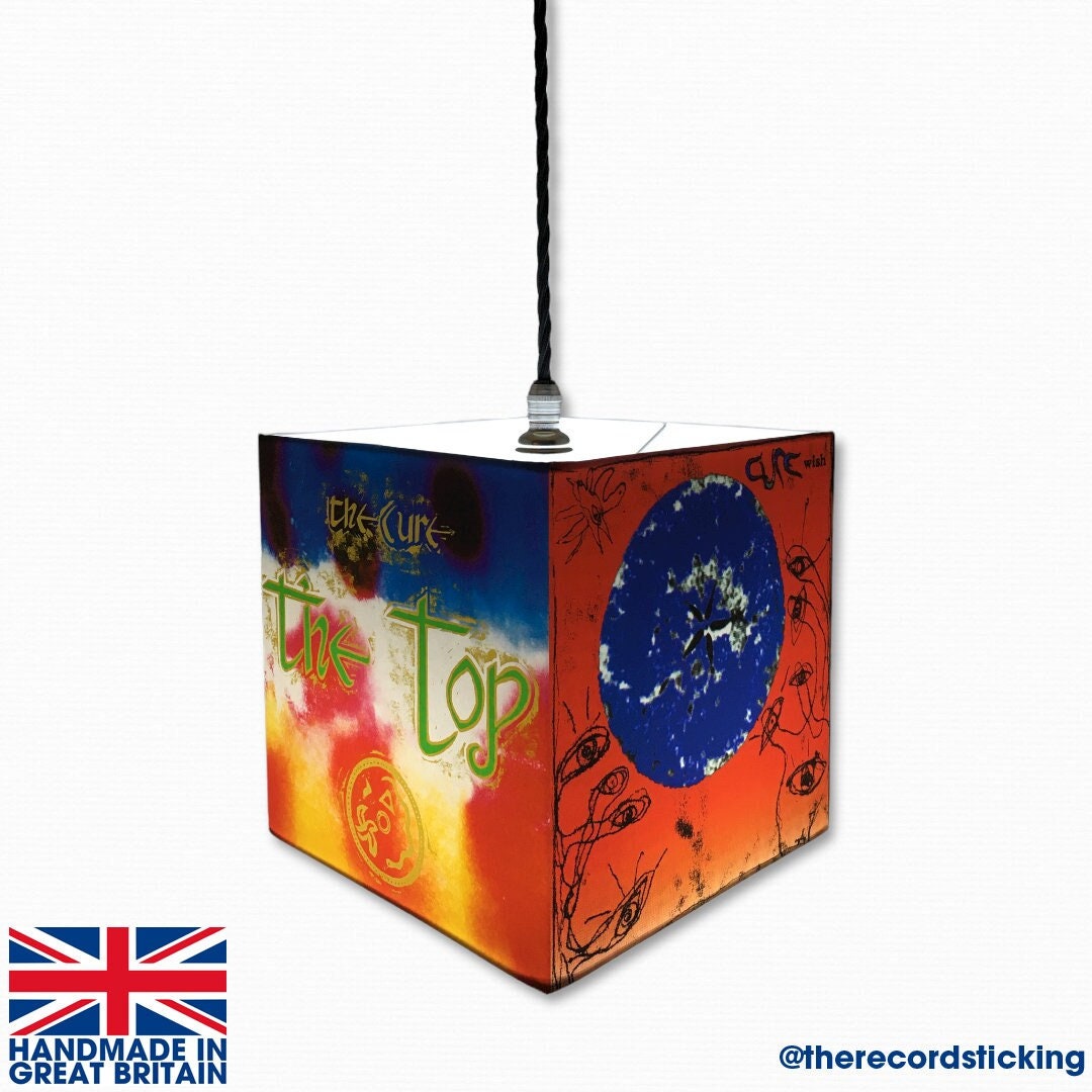 Handmade the Cure Lamp or Ceiling Shade 20x20cm Artwork, Canvas Etsy