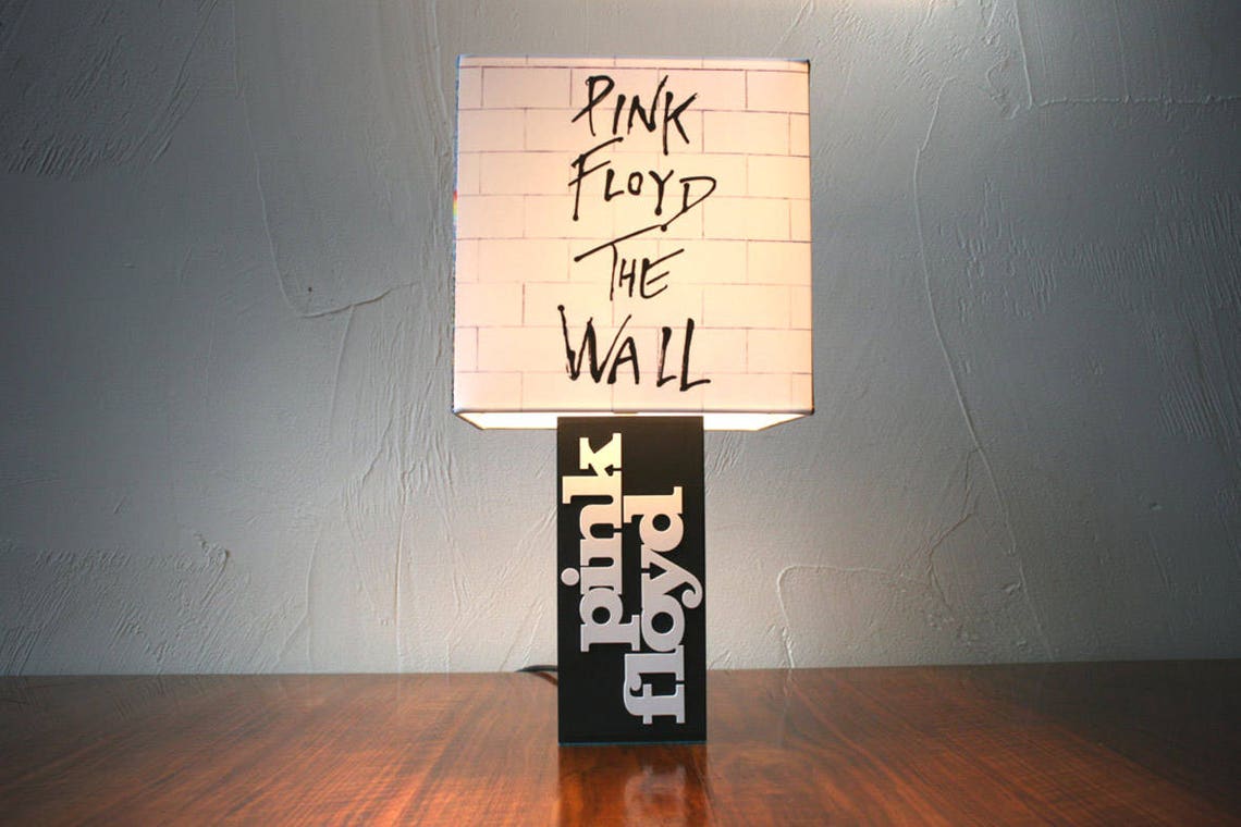 Handmade Pink Floyd Lamp Album Cover Shade Dark side of Etsy