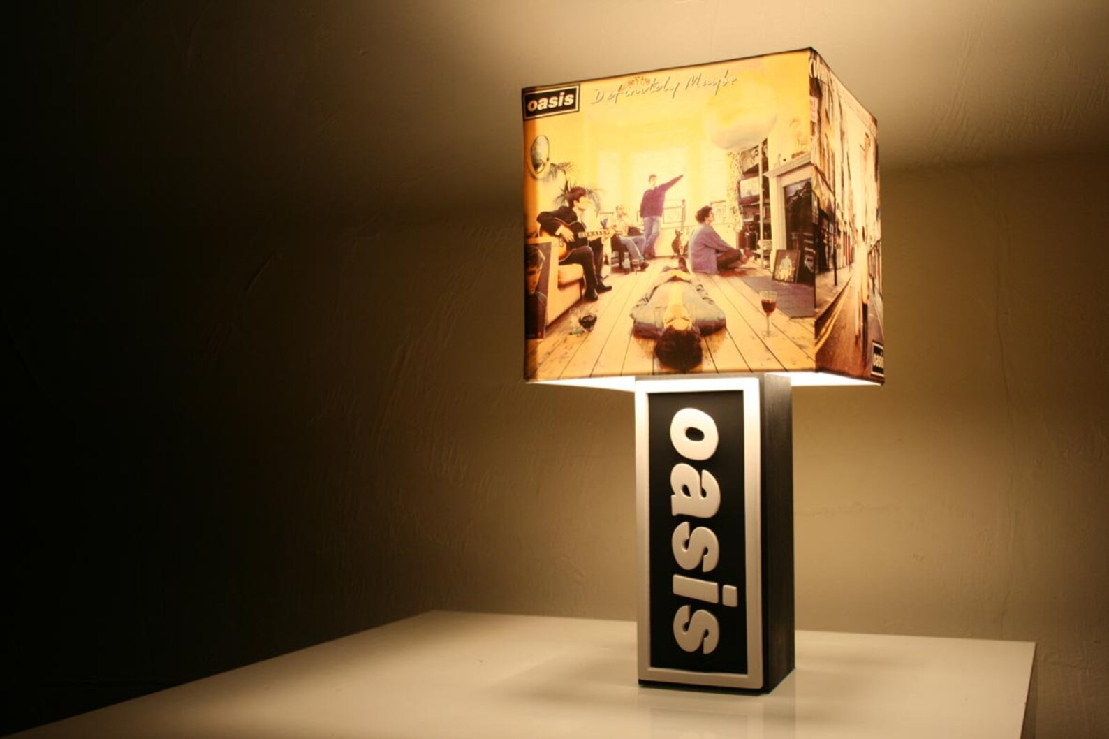Handmade Oasis Lamp Album Cover Shade Definitely Maybe Etsy