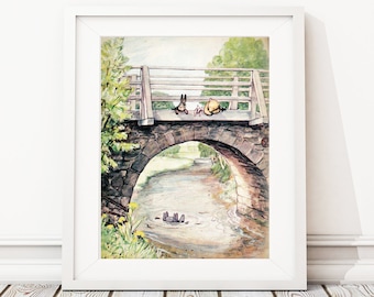 Eeyore Print, Classic Winnie the Pooh Nursery Art
