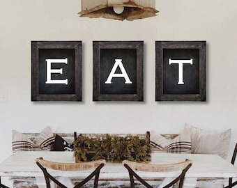 Farmhouse Decor. Eat Sign. Dining Room Wall Art. Farmhouse Sign. Kitchen Wall Art. Dining Room Prints. Kitchen Prints. Farmhouse Prints. 811