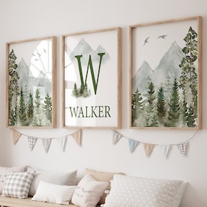 Forest Wall Art. Wilderness Art Print, Nature Art Print, Woodland Nursery Art Prints, Boy Bedroom Art Prints. Forest Nursery. Forest Art.