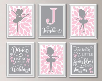 Ballerina Art. Ballerina Wall Art. Ballet Art. Ballerina Wall Art. Ballet Prints. Ballerina Prints. Girls Room Decor. Dance Wall Art Prints.