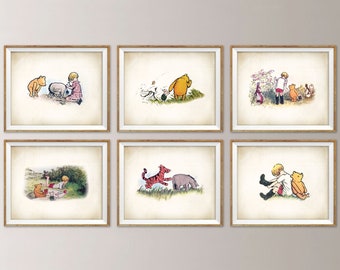 100 Acre Wood Map Sign Classic Winnie The Pooh Nursery Etsy
