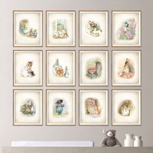 Beatrix Potter Nursery Art. Beatrix Potter Characters. Beatrix Potter Art. Beatrix Potter Prints. Peter Rabbit Nursery. Peter Rabbit Art.