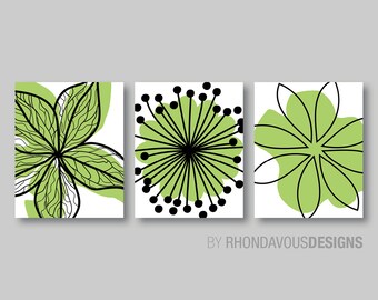 Lime Green Wall Art Etsy
