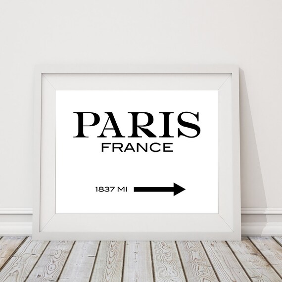 Paris Wall Art Paris France Paris Bedroom Decor Gossip Girl Inspired Marfa Sign Single Print Wall Art Wall Decor Fashion Art S 476