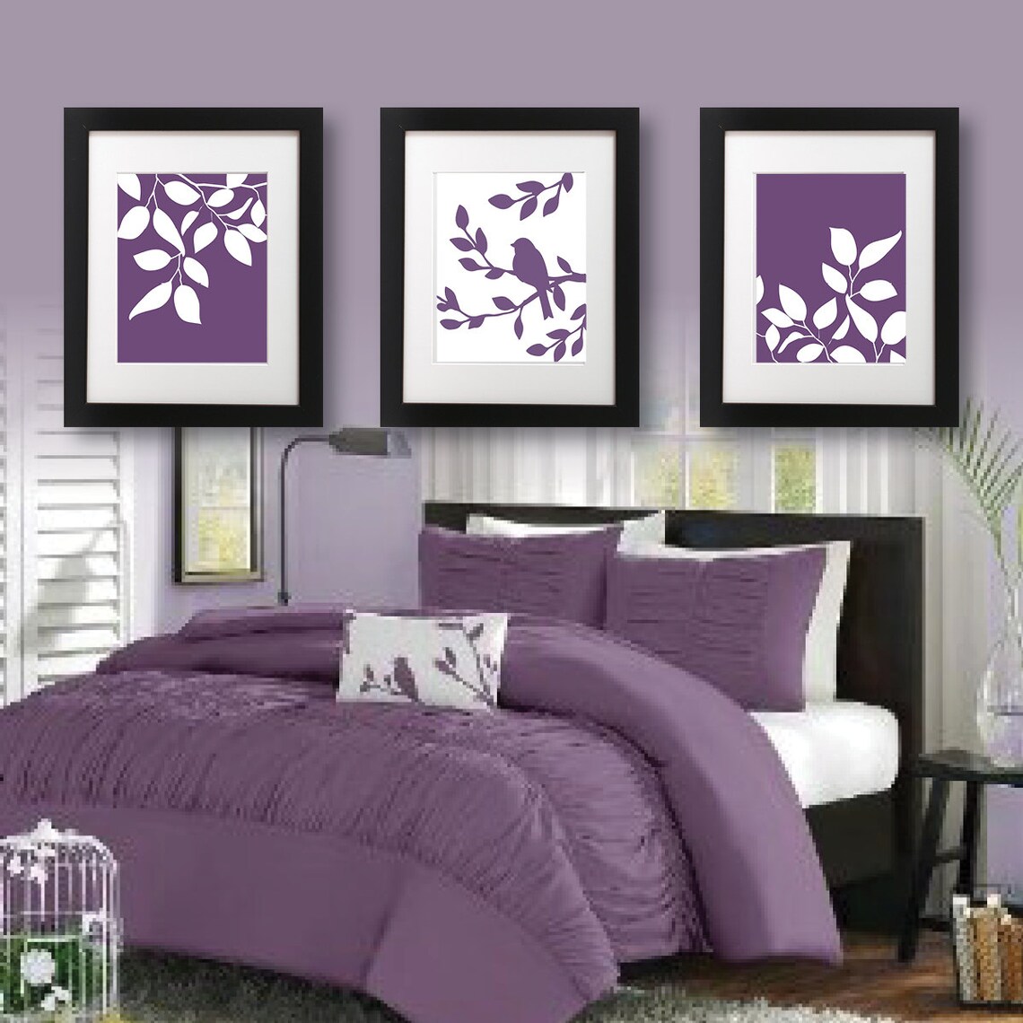 Master Bedroom Art Print Purple Bedroom Decor Bath Art - Etsy