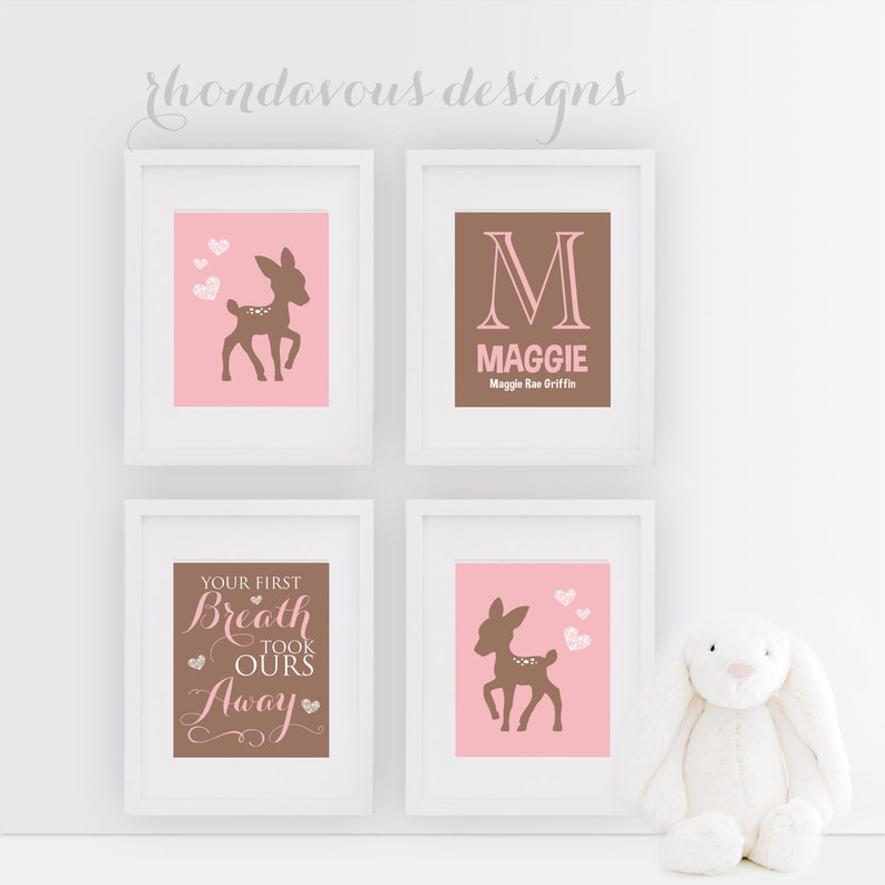 baby girl deer nursery decor