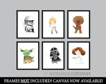 Star Wars Nursery Art Prints, Baby Boy Decor (NS867)