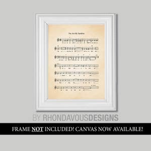 You Are My Sunshine Sheet Music Art Print. Nursery Art. Nursery Decor. Play Room Art. Music Sheet Art. You Are My Sunshine Wall Art. NS-493