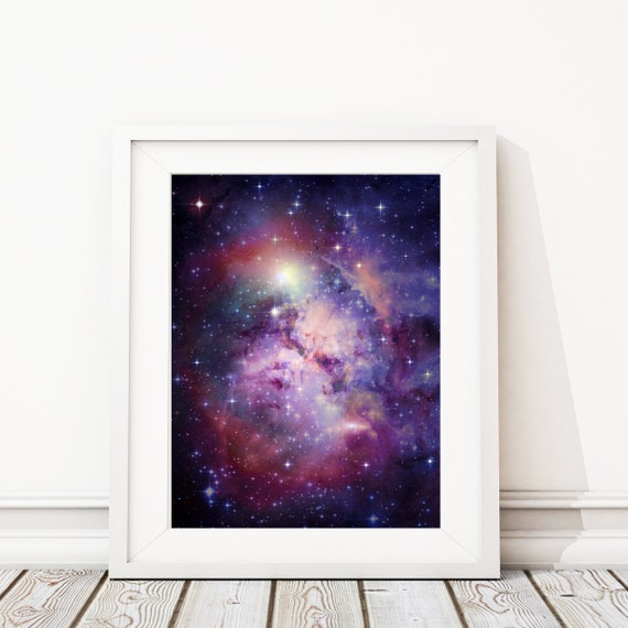 Galaxy Art Print - Bedroom Art - College Art - Space Art - Solar System Art - Office Art Print - Science - Solar System Poster (S-384)