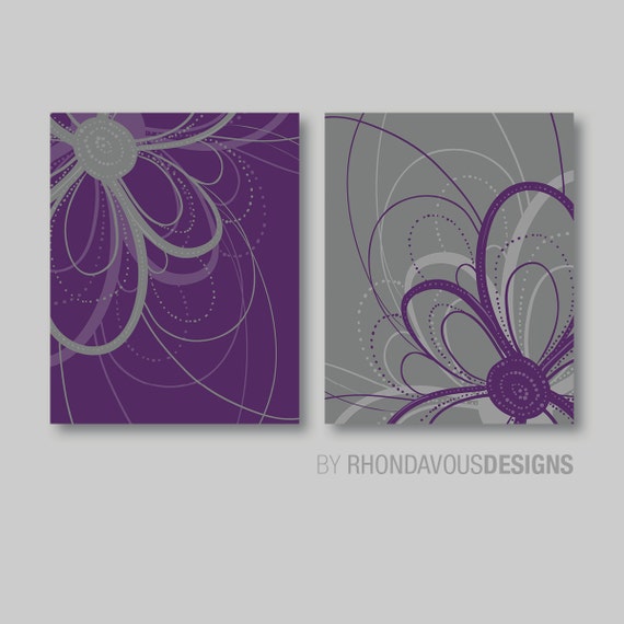 Flower Art Prints, Flower Bathroom Art, Flower Bedroom Decor, Dahlia Flower Bath, Flower Wall Art, Flower Nursery Art, Purple Gray (NS-428)