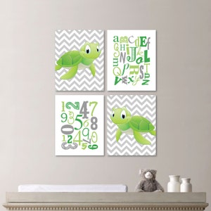 Turtle Nursery - Baby Boy Nursery Art - Turtle Nursery Decor - Turtle Nursery Art - Turtle Wall Art - You Pick the Size (NS-536)