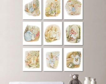 Peter Rabbit Nursery Decor - Peter Rabbit Decor - Peter Rabbit Art - Peter Rabbit Nursery - Peter Rabbit Art - Peter Rabbit Prints  (NS-674)