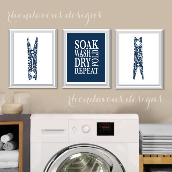 Laundry Room Art Print - Laundry Room Sign - Laundry Room Decorations - Laundry Room Decor - Laundry Room Prints - Wash Dry Fold - NS-776