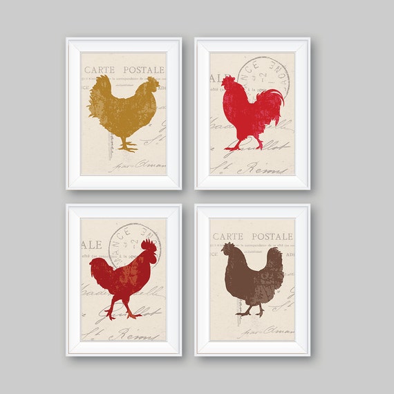 Kitchen Decor - Kitchen Art. Rooster Art Print. Rooster Art. Rooster Decor. Rooster Kitchen Art Print. Kitchen Wall Art. Wall Decor (NS-721)