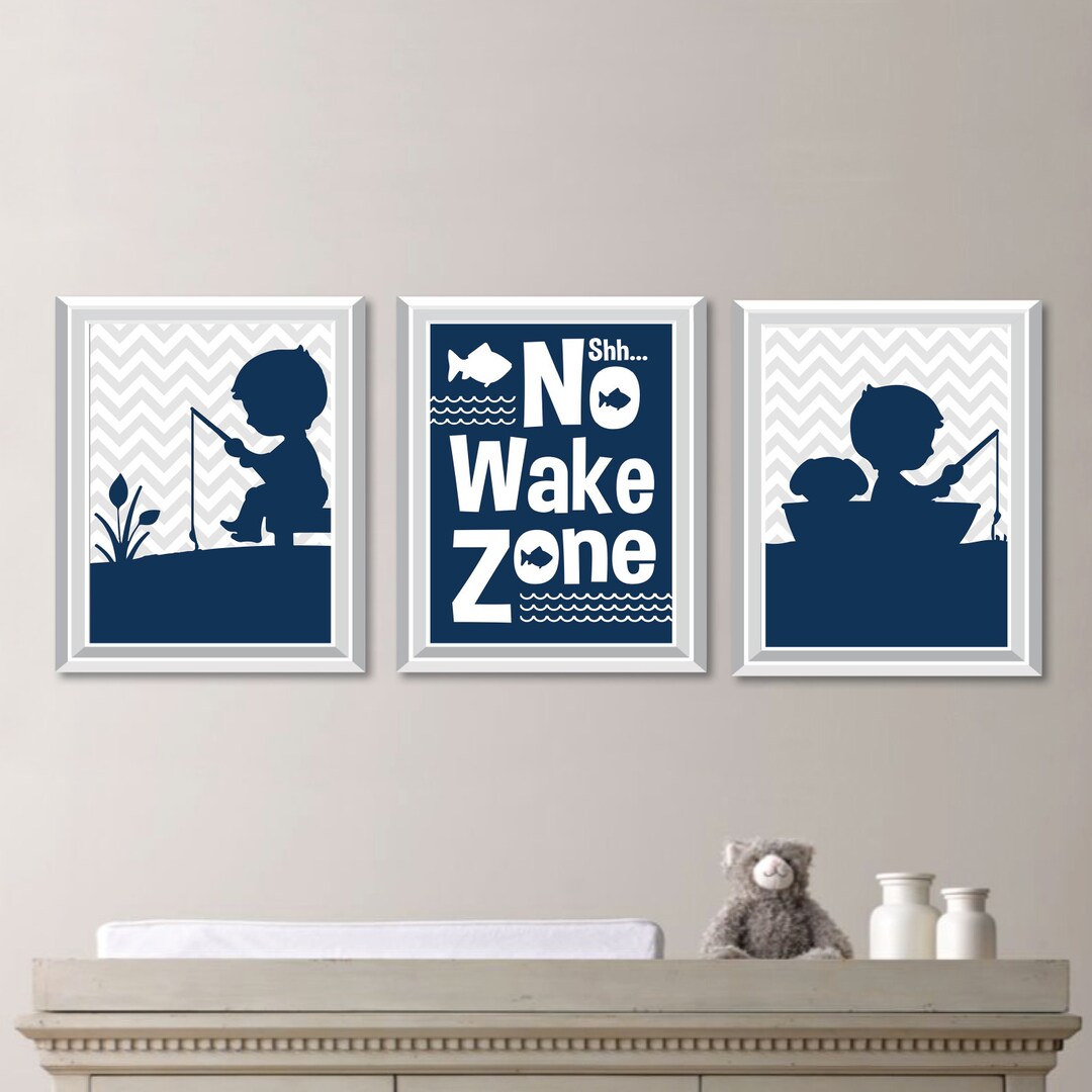 Baby Boy Nursery Art. Boy Nursery Decor. Fishing Nursery Art. Fishing ...