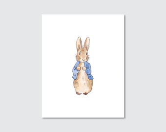 Watercolor Peter Rabbit Nursery Prints, Peter Rabbit Art, Peter Rabbit  Decor, Beatrix Potter Art Prints, Peter Rabbit Decor, Personalized 