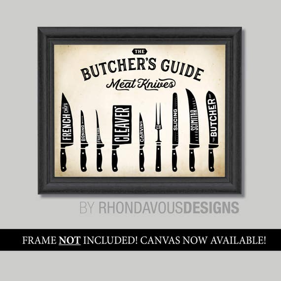 Butcher Chart Print. Butcher Print. Kitchen Wall Decor. Kitchen Wall Art. Kitchen Decor. Kitchen Art. Farmhouse Decor. Farmhouse Art.  S-486