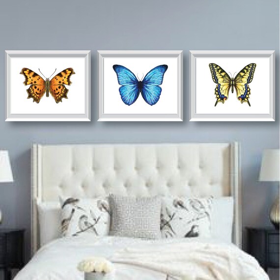 Watercolor Butterfly Art - Bedroom Art - Bathroom Art - Nursery Art - Butterfly Bedroom Decor - Butterfly Art - Butterfly Decor - NS-647