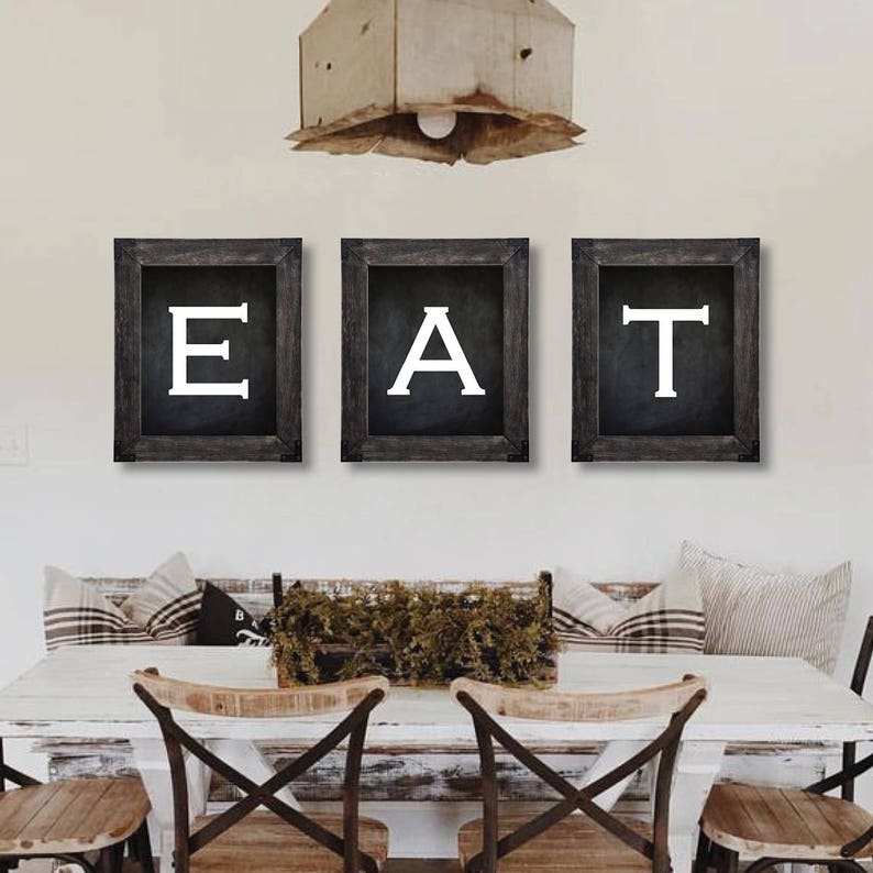 Farmhouse Decor. Eat Sign. Dining Room Wall Art. Farmhouse ...