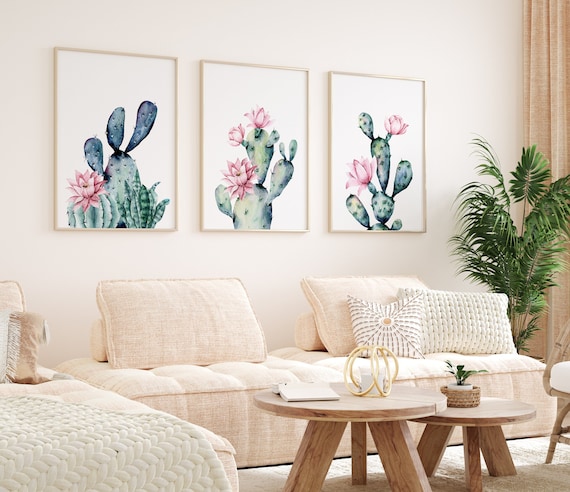 Watercolor Cactus Print Set. Cactus Prints. Cactus Art Prints. Cactus Posters. Southwestern Art. Desert Decor. Desert Art. Botanical Prints