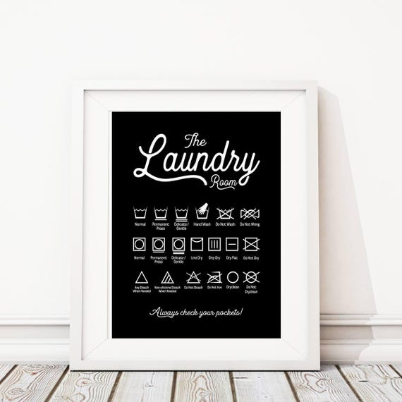 Laundry Room Art Print. Laundry Care Guide. Farmhouse Decor. Laundry Room Sign. Laundry Room Art. Laundry Room Decor. Laundry Print. S492