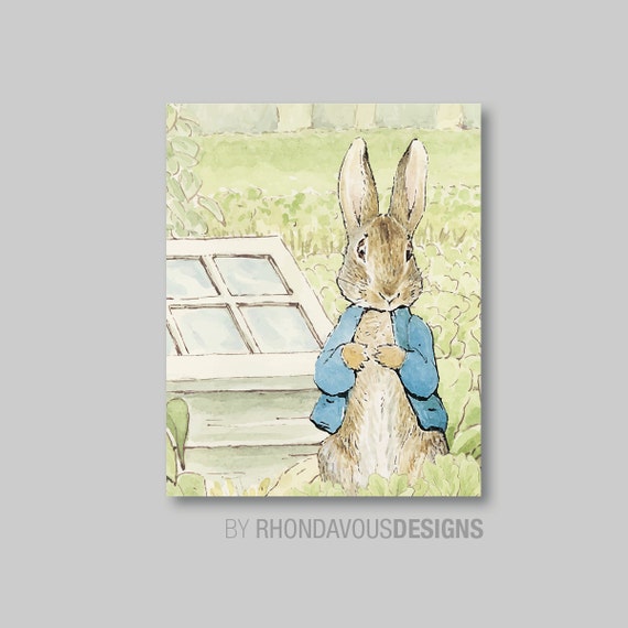 Boy Nursery Art - Girl Nursery Art - Peter Rabbit Nursery Art - Peter Rabbit Nursery Decor - Beatrix Potter - You Pick the Size (S-267)