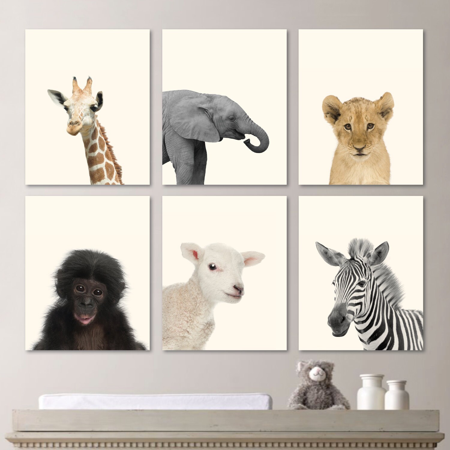 Baby Animal Nursery Art Baby Animal Nursery Decor Jungle Etsy Baby Animal Nursery Art Baby Animal Nursery Decor Jungle Etsy