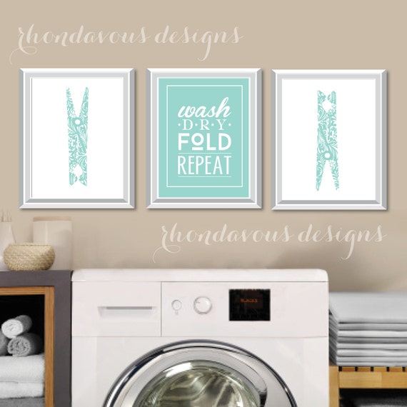 Laundry Room Art Print - Laundry Room Sign - Laundry Room Decorations - Laundry Room Decor - Laundry Room Prints - Wash Dry Fold - NS-794